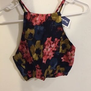 Abercrombie & Fitch Floral Crop Top